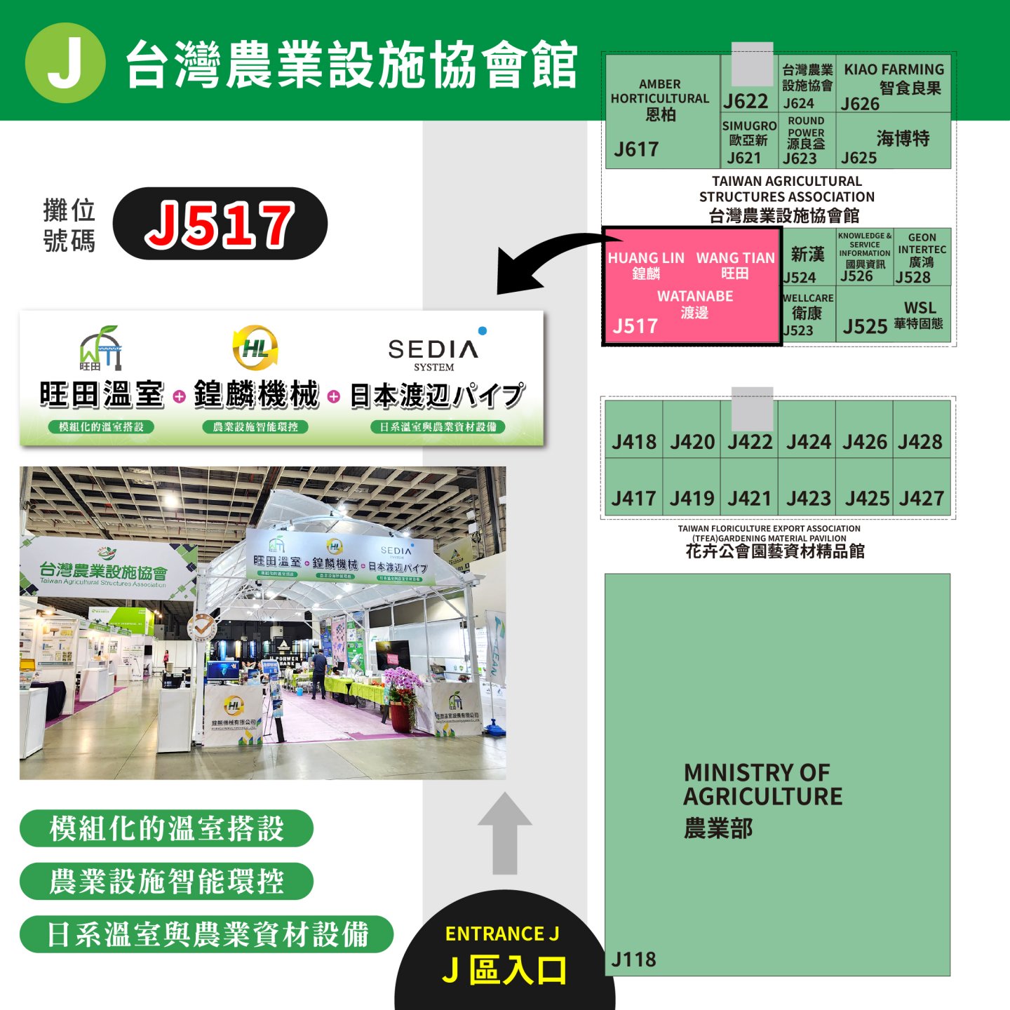 2025臺灣智慧農漁週9/8–9/10臺北南港展覽館一館鍠麟攤位編號J517